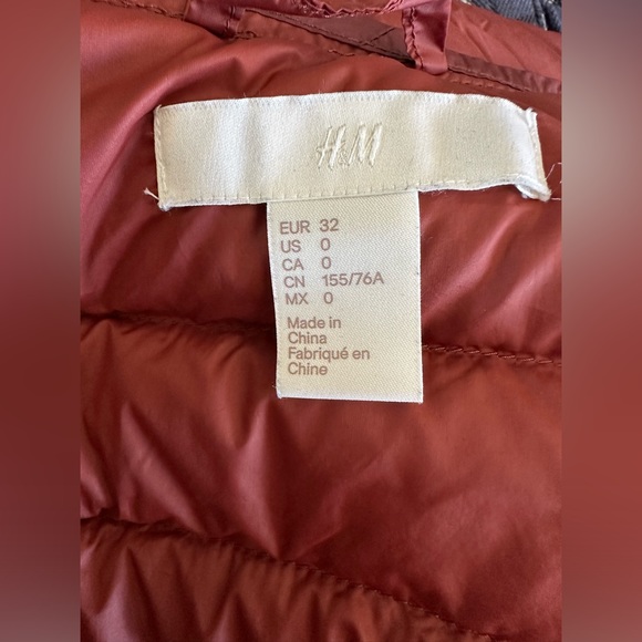 H&M packable puffer Women’s US size 0 - Picture 5 of 6